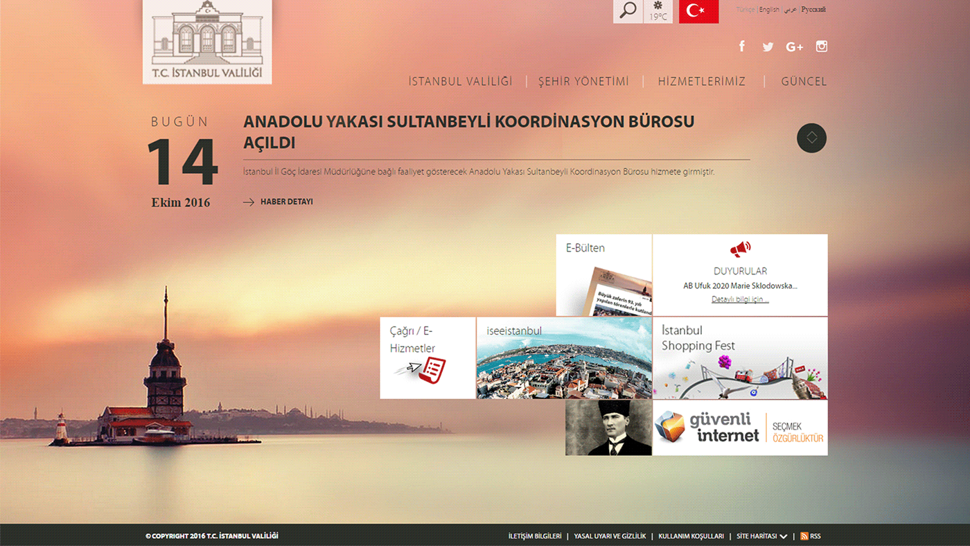 istanbulValiligi Website Turkey istanbul Valilik