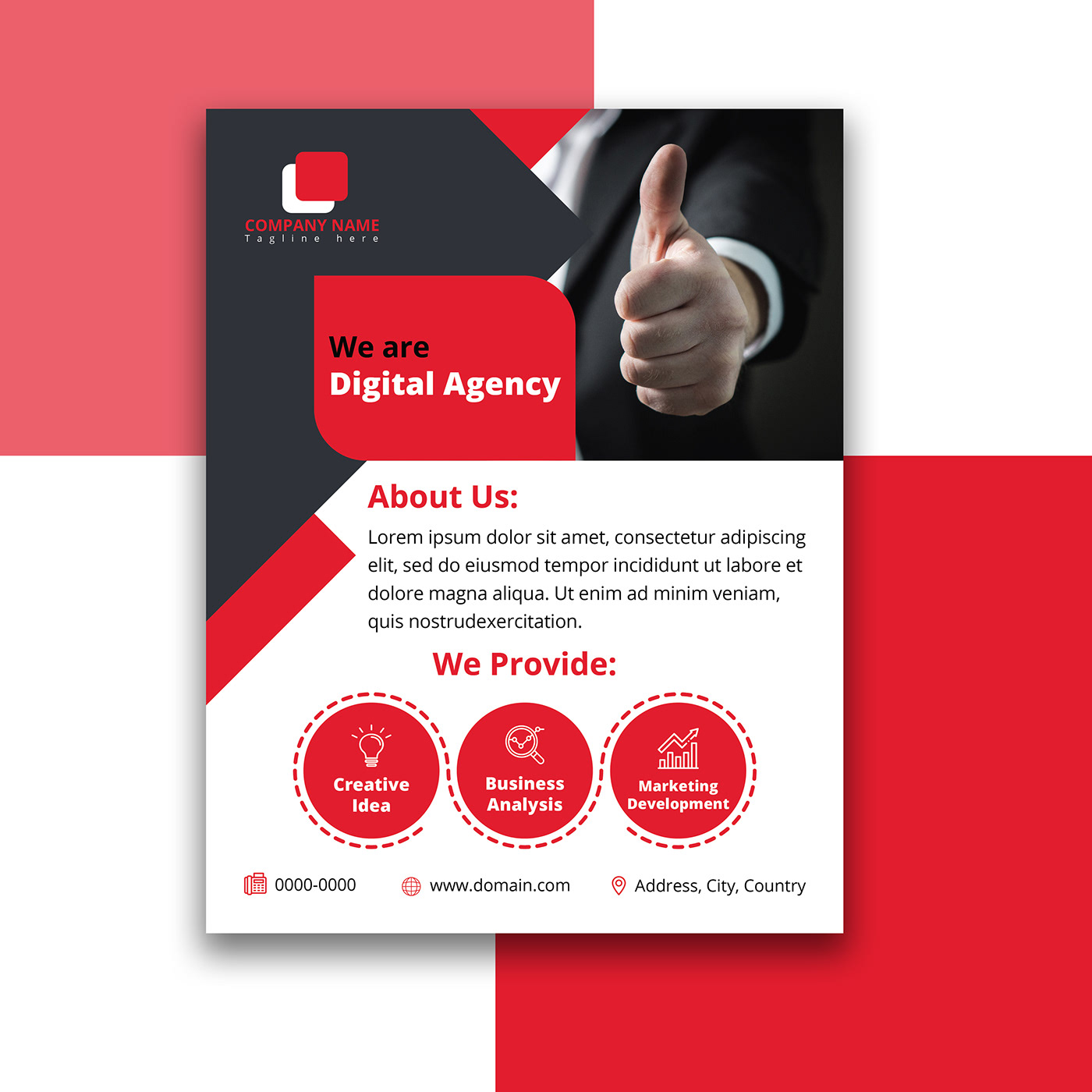 Digital agency flyer