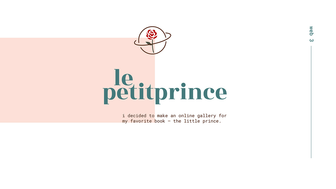 graphics Le Petit Prince motion Project The Little Prince UI Web Design  web development  Website