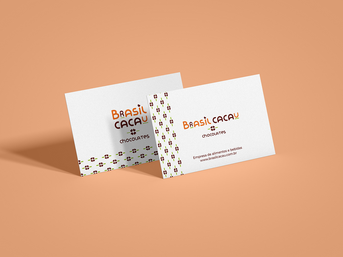 identidade corporativa design gráfico identidade visual chocolates Chocolates Brasil Cacau cafe uninter Illustrator photoshop Logo Design