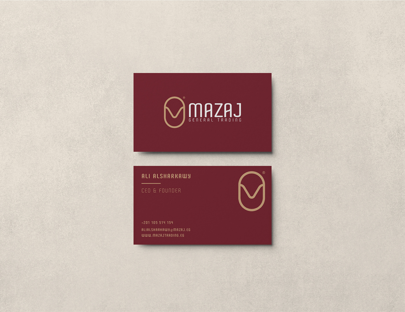 branding  business Coffee company General Trading logo Mazaj