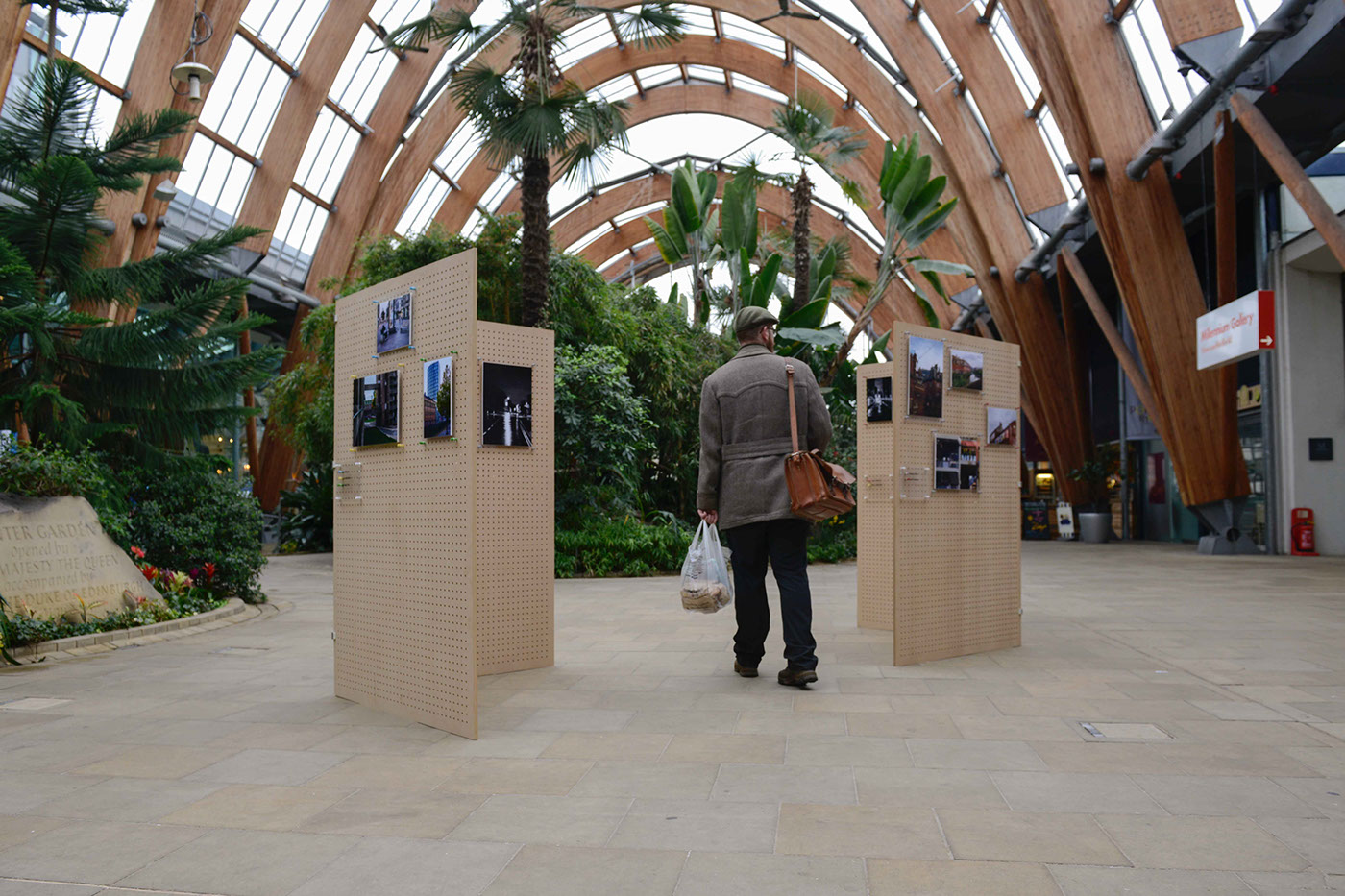Photography Stands Exhibition Stands navigation sheffield colour Winter Garden mdf pegs public Space 