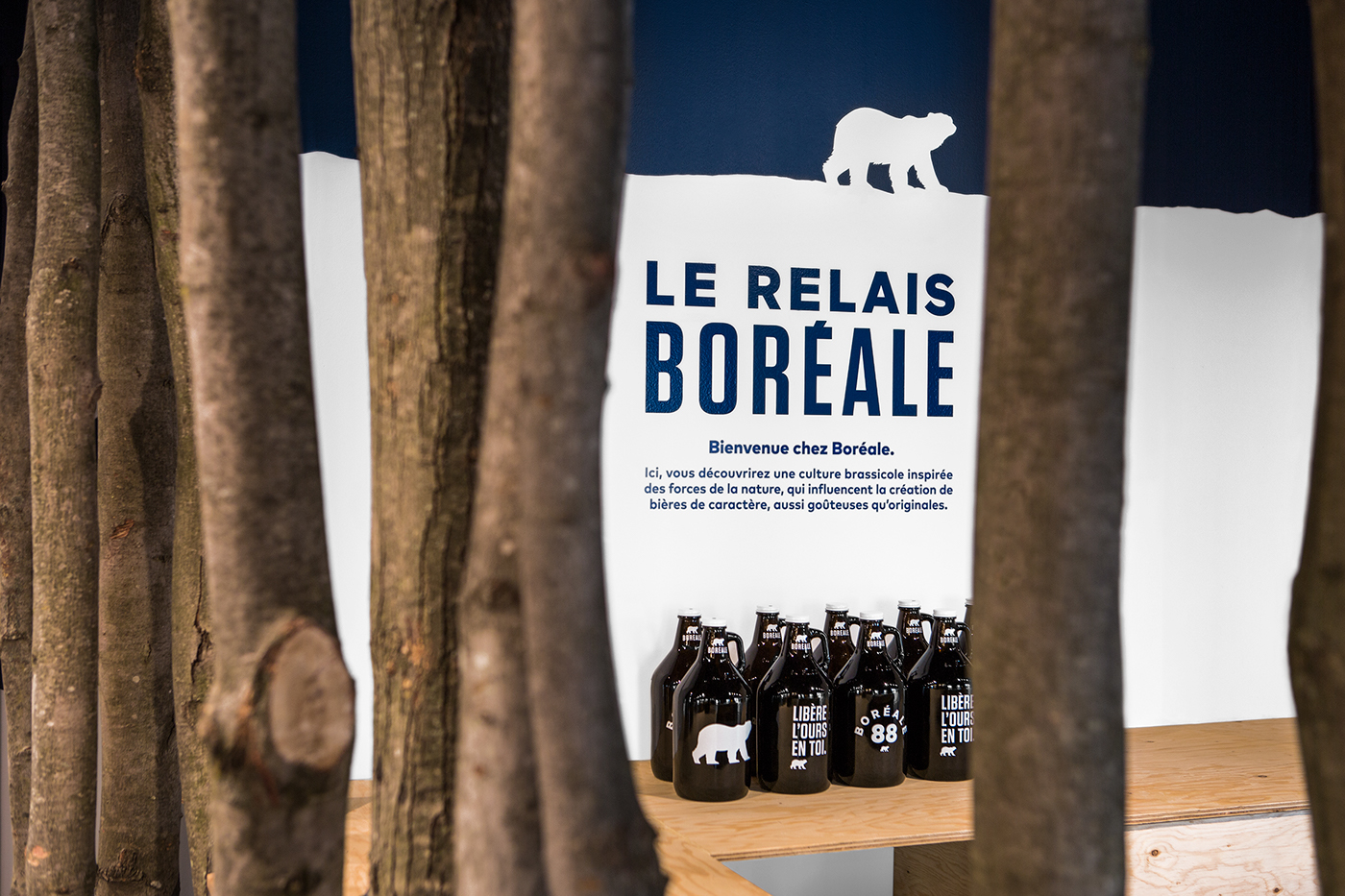 Boréale beer TAP growler micro-brewery brewery relais architecture graphic design  craft