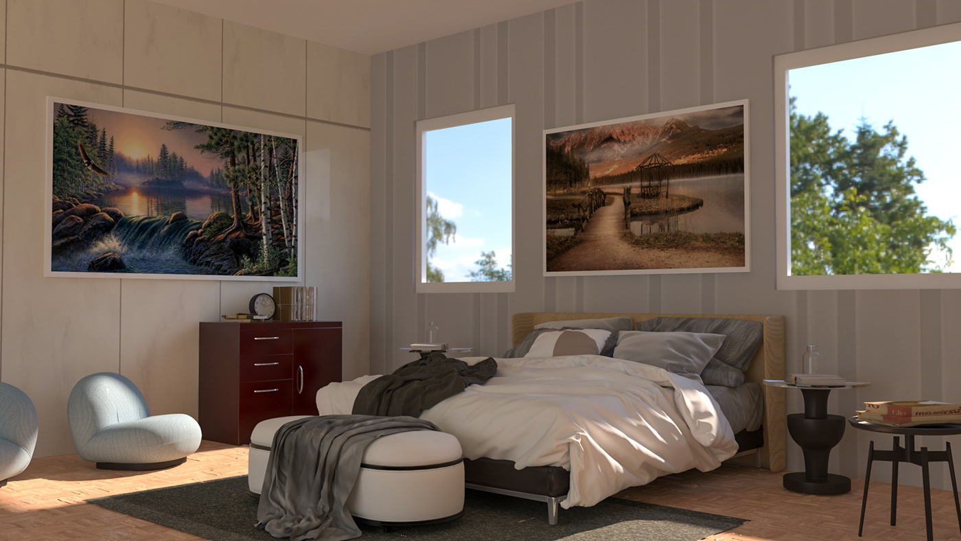3D 3ds max architecture design Interior portfolio Render room visualization vray