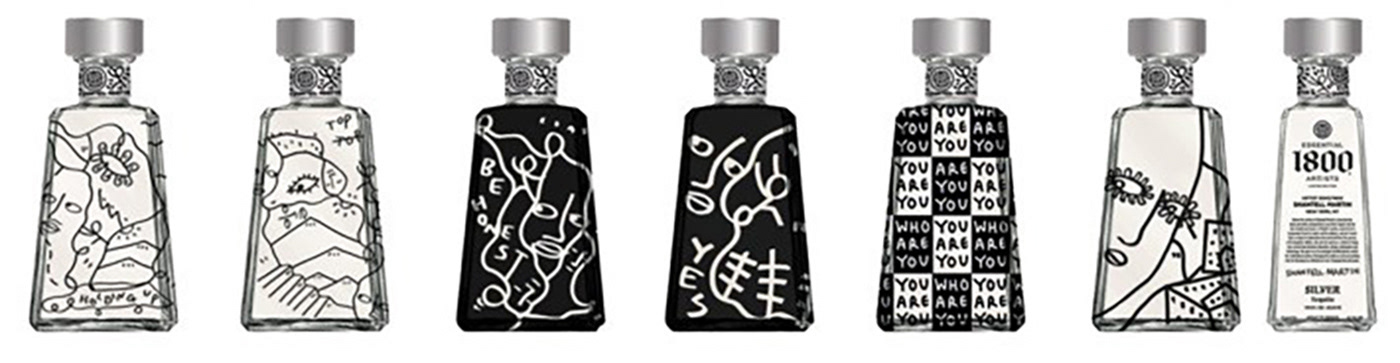 liquor design Tequila artist brand Drawing  ILLUSTRATION  1800 silver