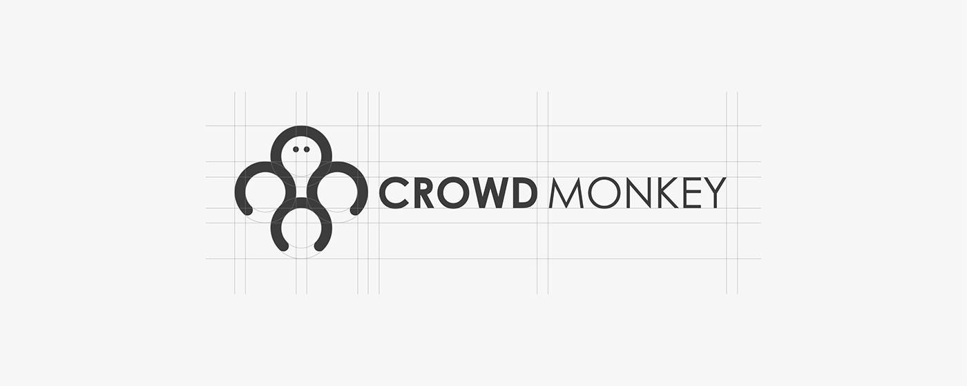 logo design letterhead business card green monkey corporate minimal simple crowd Mockup clean Website UI