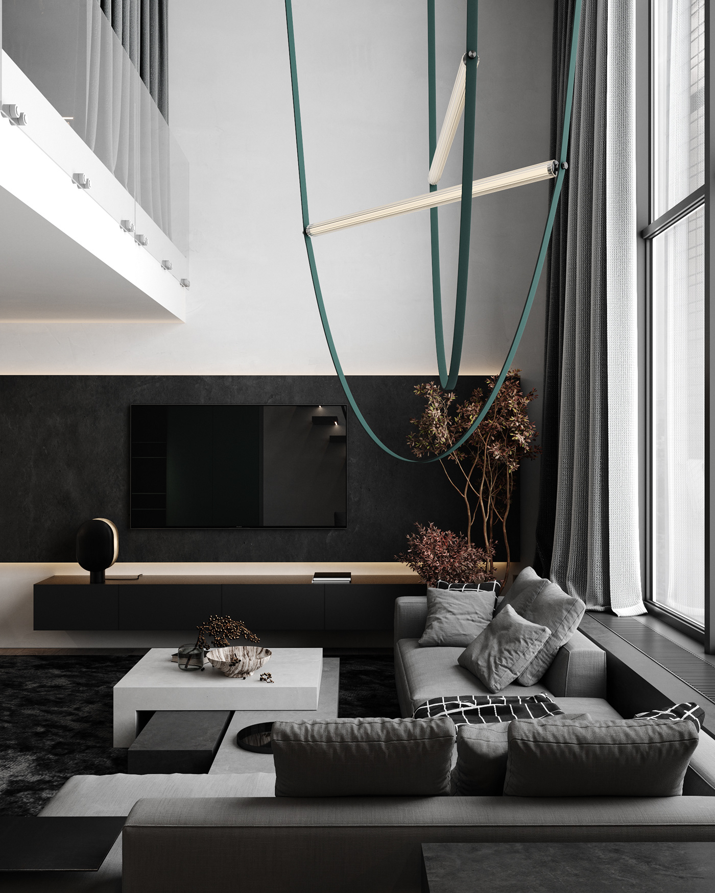 3dmax architectite CGI design interior design  Minimalism visualization archviz living room rendering