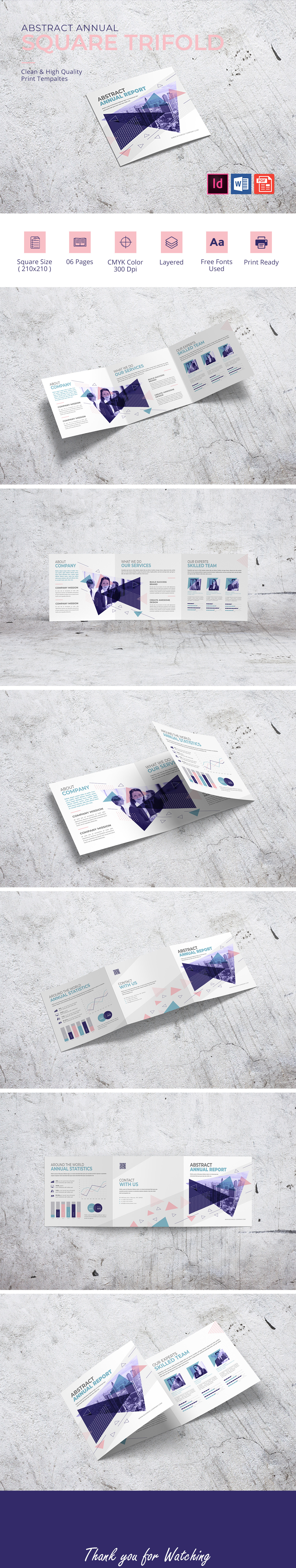 agency brochure business company Creativity envato modern Proposal template trifold