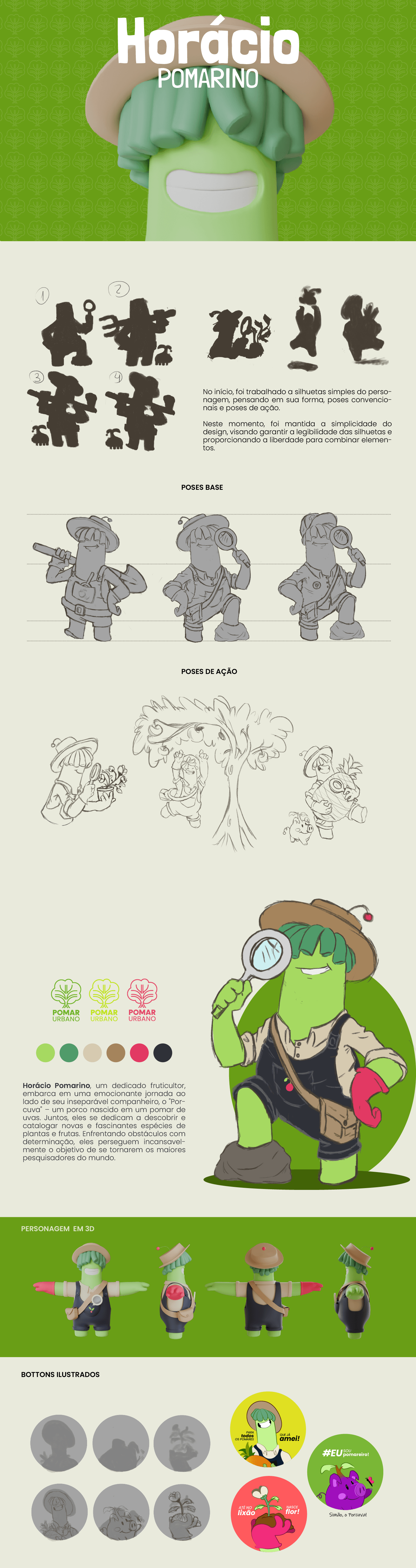 Graphic Designer Ilustração cartoon modelo 3d mascote Character design 