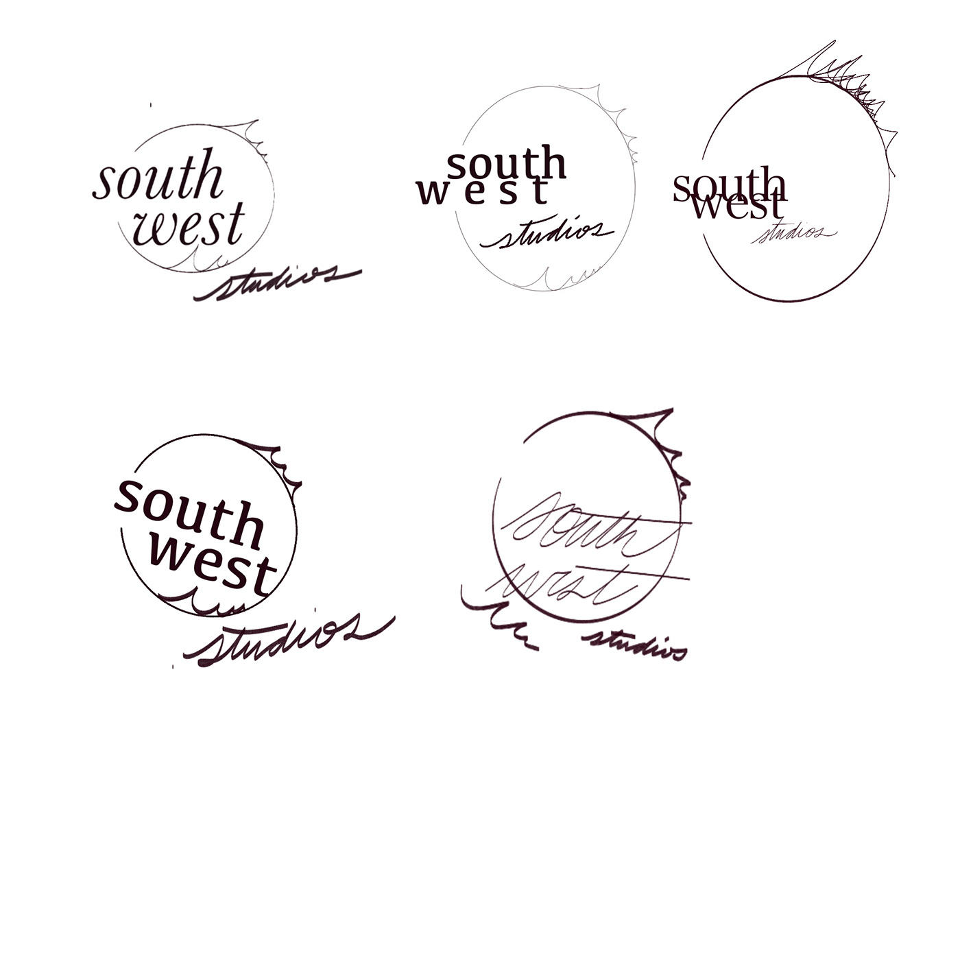 graphic design  Logo Design surf design trendy logos