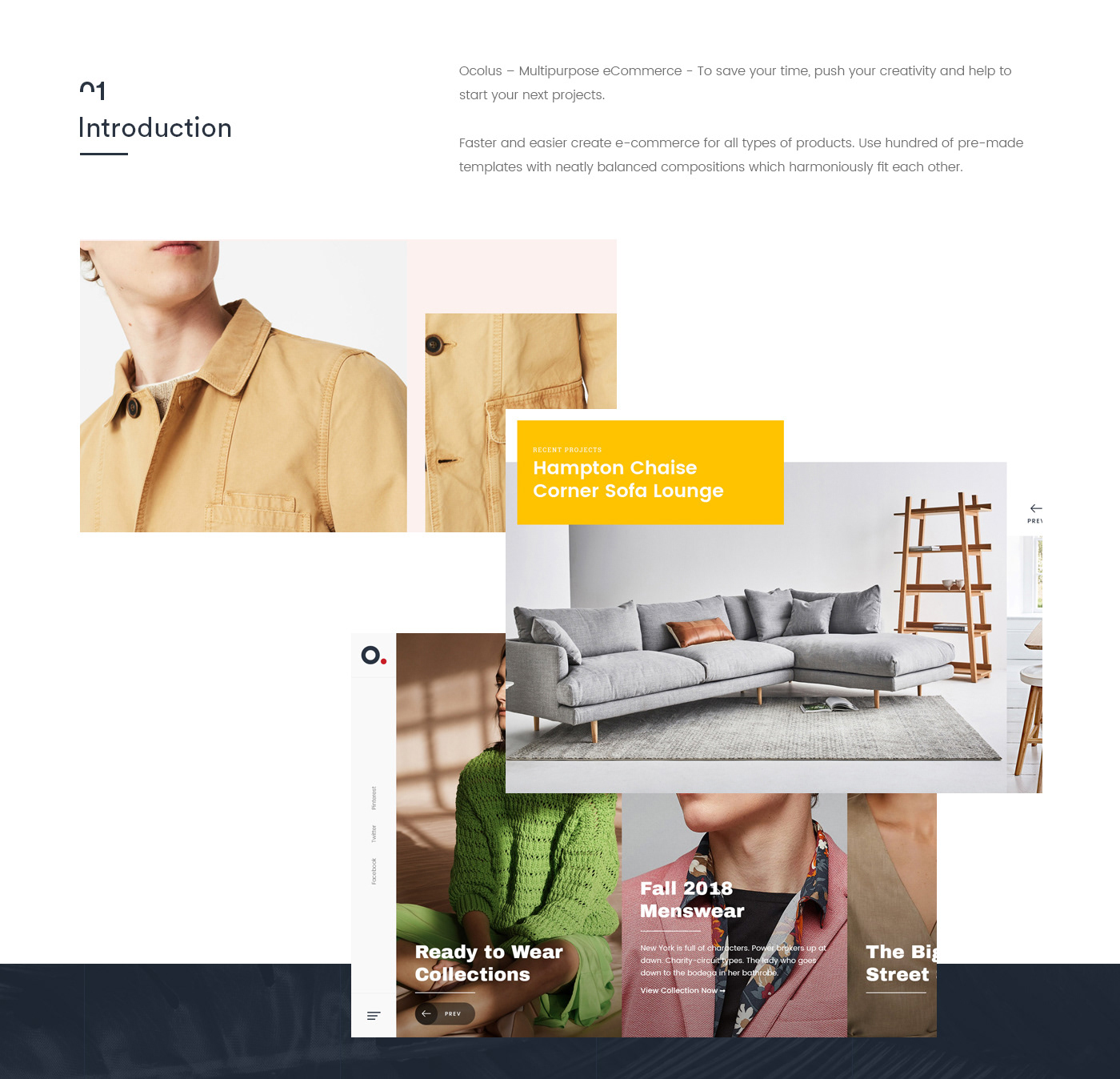free download Ecommerce Theme psd Fashion  template modern layout clean layout furniture watch