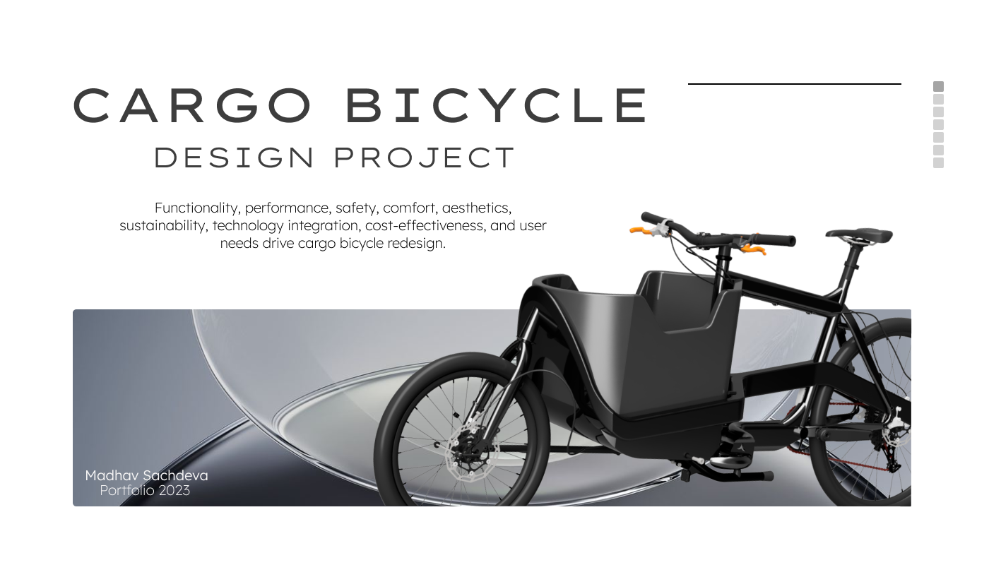 Bicycle Bike automotive   Cargo transportation redesign rendering electric vehicle product design 