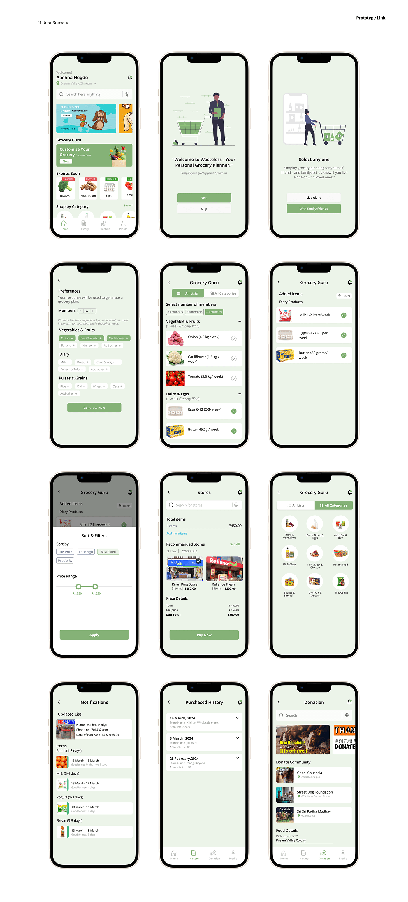 food waste reduction Sustainability app design Project ui design Figma UI/UX