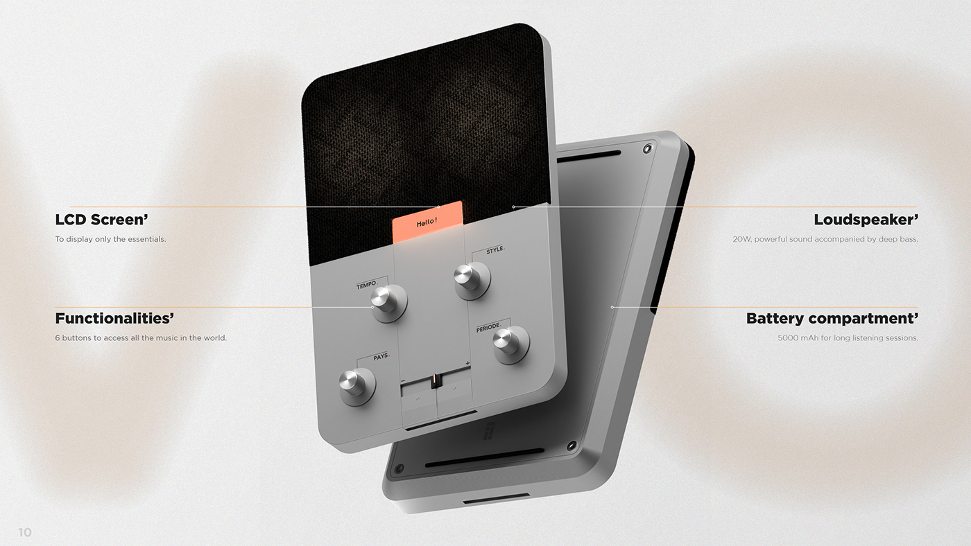 design product design  industrial design  speaker Sound Design  Audio music