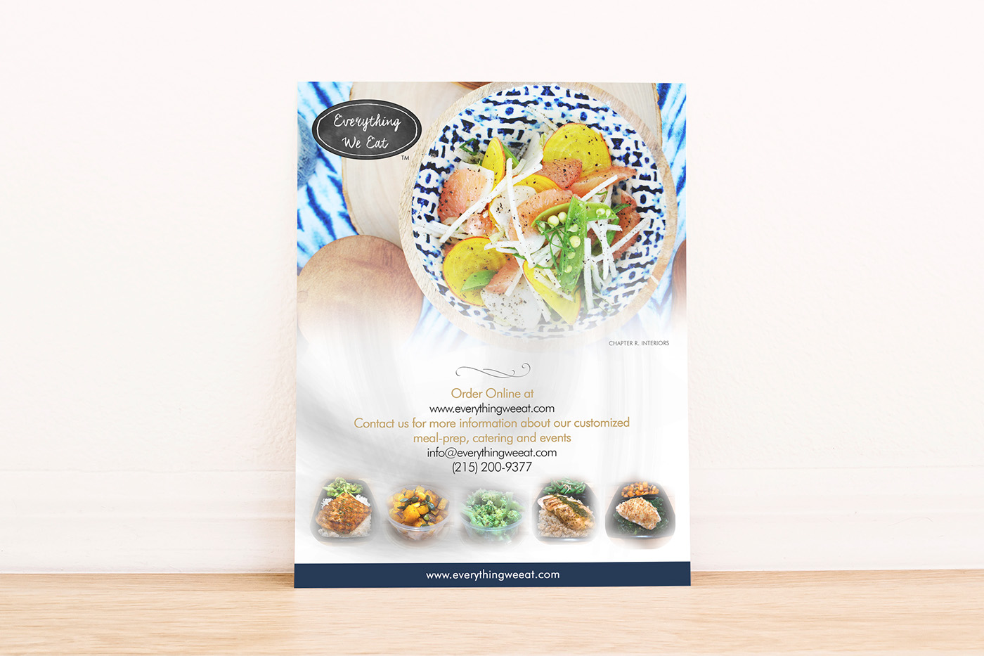 delivery service everything we eat flyer meal food flyer restaurant flyer Food Advertising art direction  colorful
