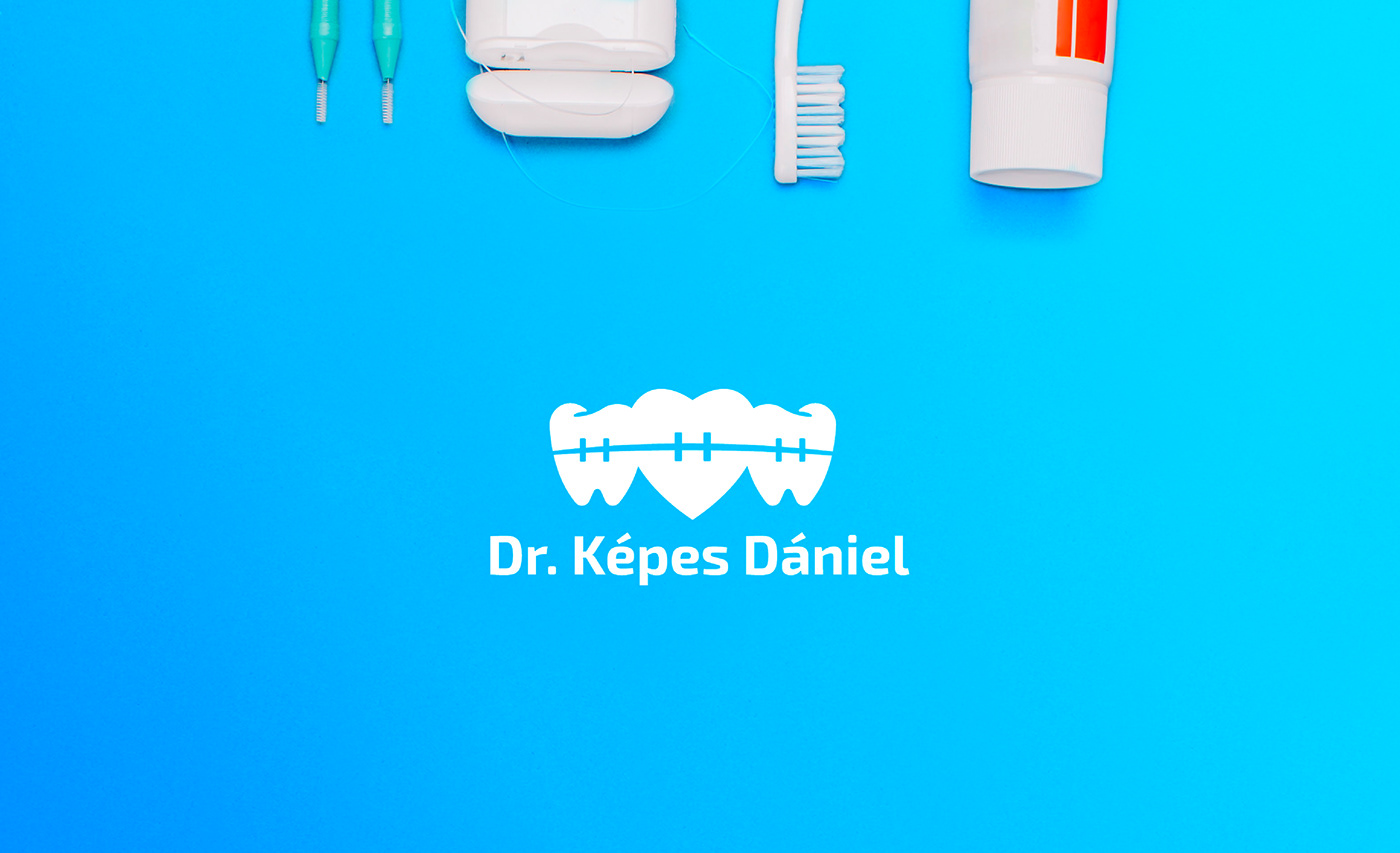dentist Logo Design orthodontics Tóth Gergő logo graphicdesign branding  tg design