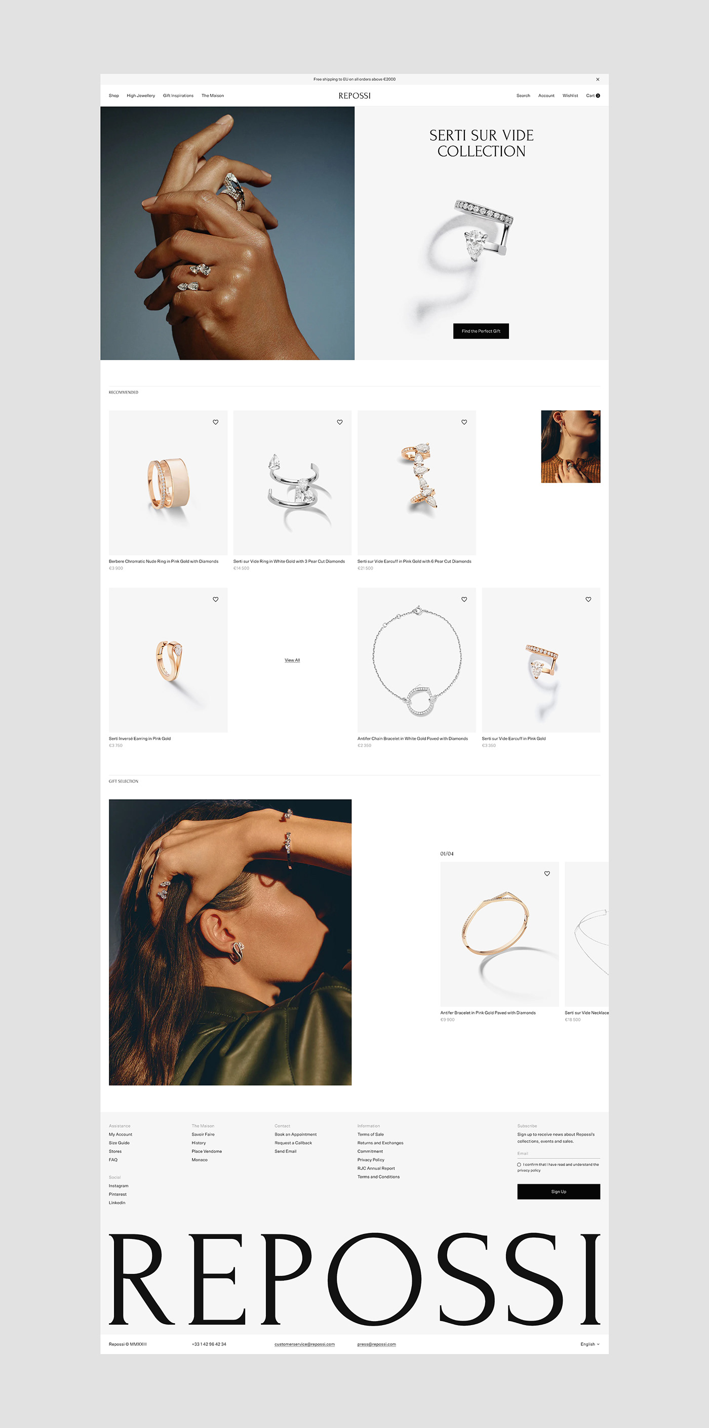 Fashion  Jewelry Design  product Web Design  UI/UX art интернет магазин ювелирные изделия