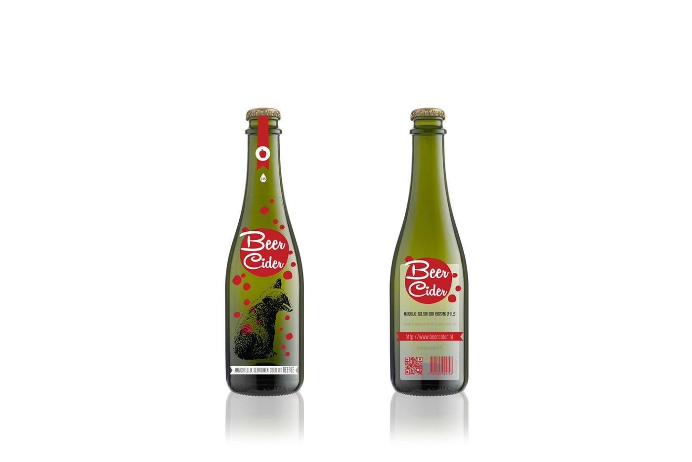 branding  Packaging bottle cider beverage ILLUSTRATION  bear sketches apple
