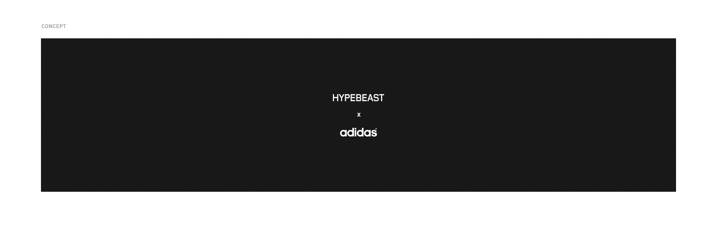 adidas hypebeast 3D UI ux Fashion  graphic design  interaction clean refresh