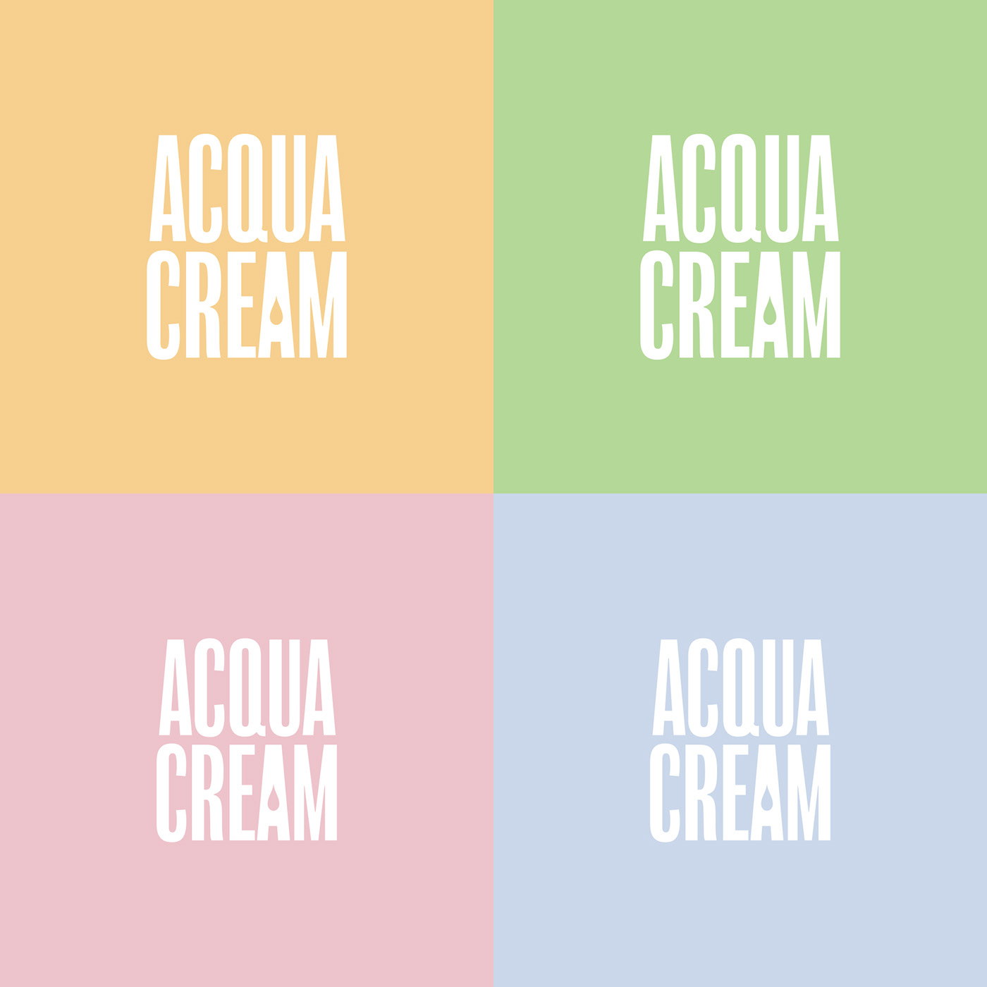 acqua beauty branding  cosmetics cream logo Packaging