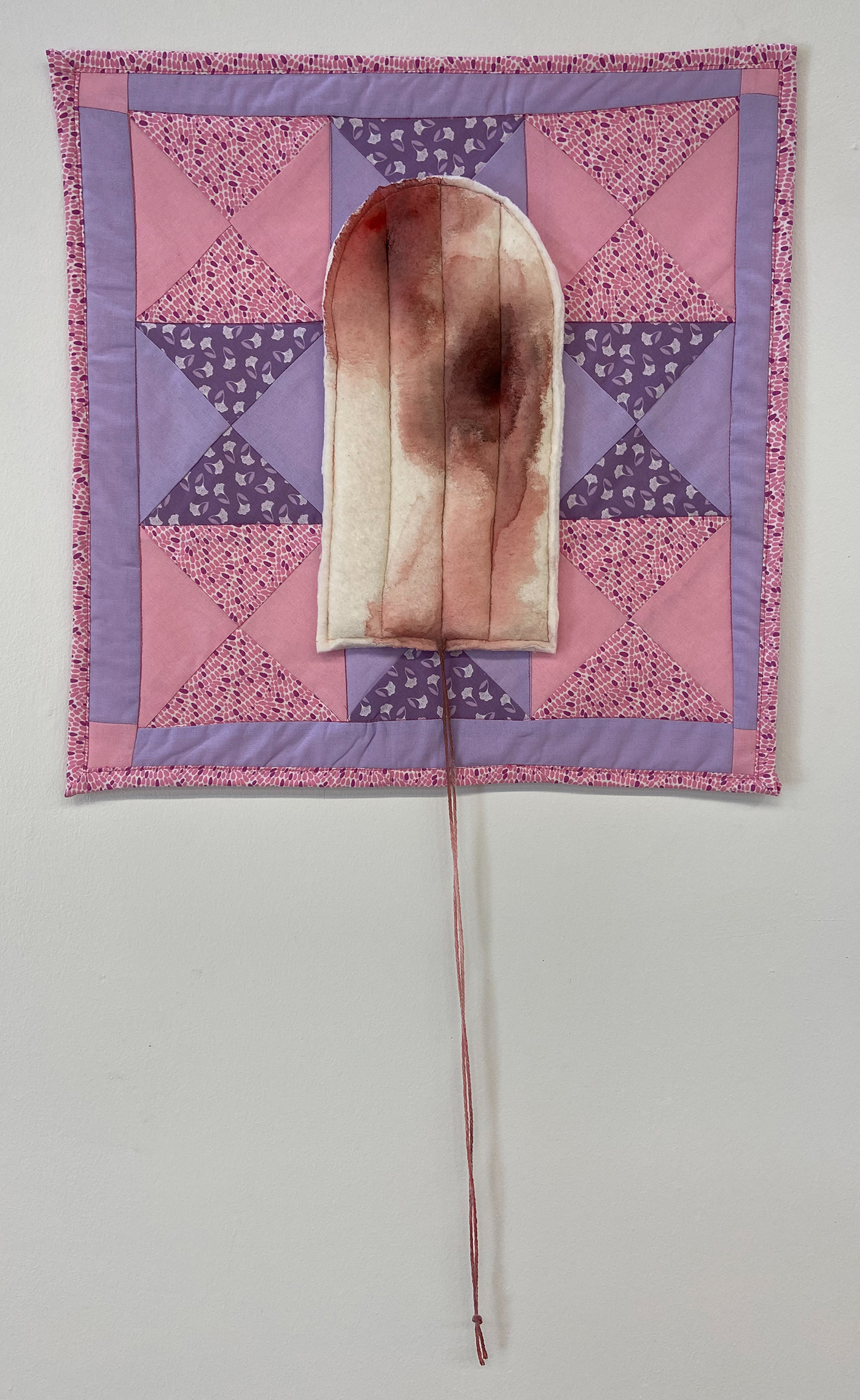 applique art concept art feminism menstruation period periods quilt textile women