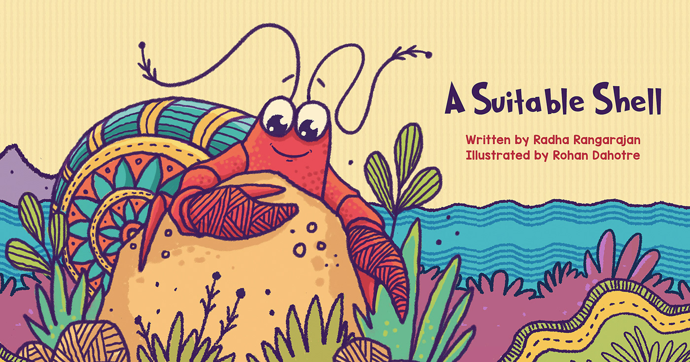 storybook crab cartoon children storybook Storybook art cartoon hermit crab Ecology Story Book SAVE PLANET