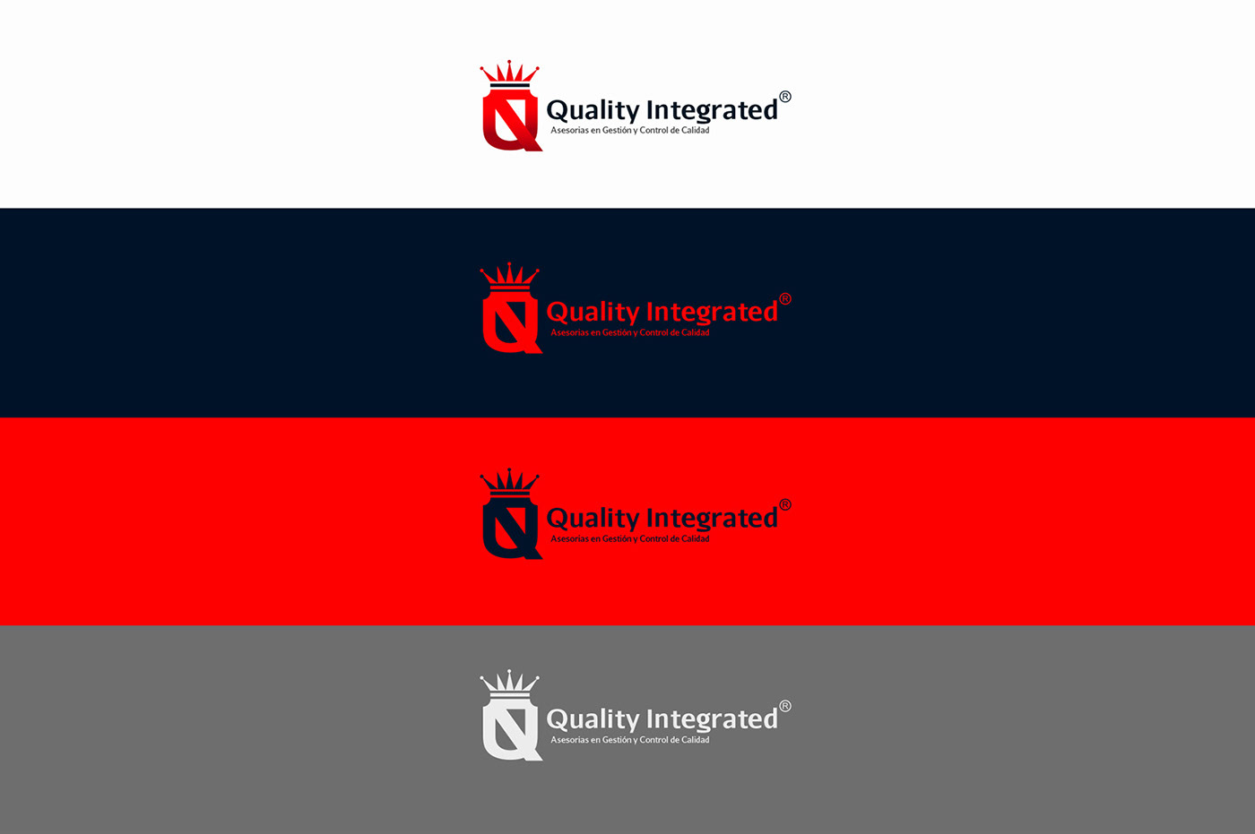 Quality colombia bogota Bucaramanga david espinosa logo corporate identity identidad blue red qr Guide line