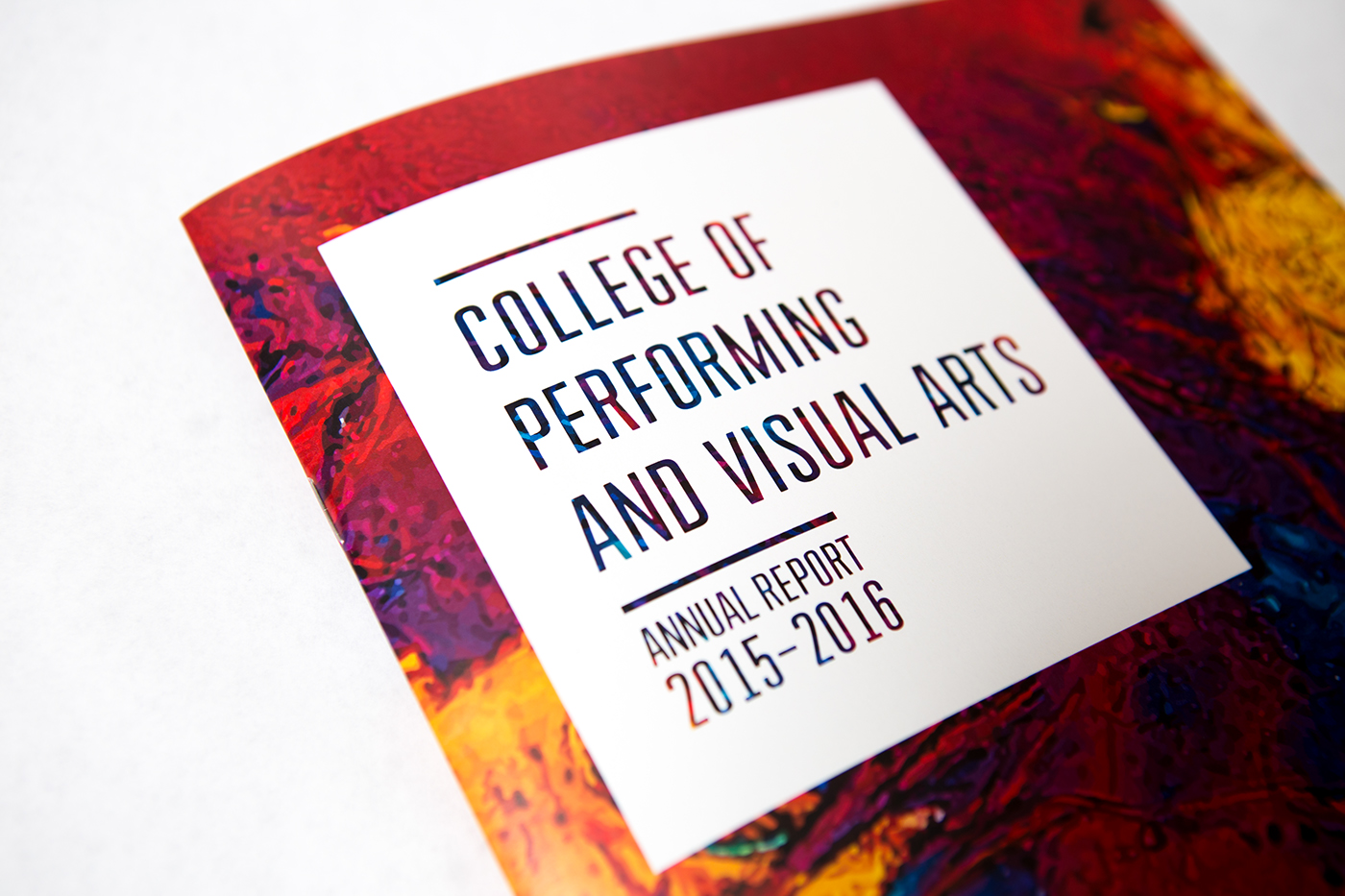 print design  publication design annual report Southern Utah University graphic design  publication
