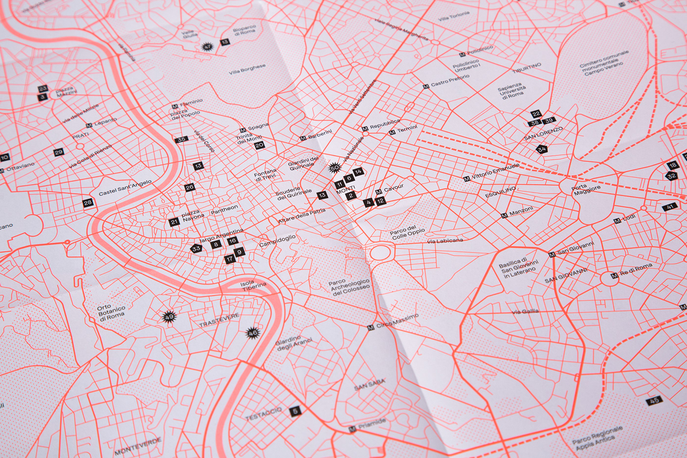 dataviz editorial infographic map Photography  roma grid pantone shapes swiss