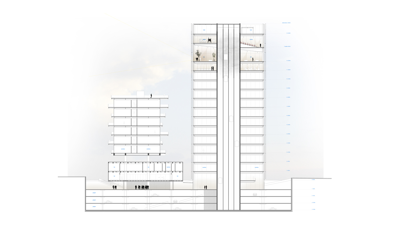 comercial architecture Retail offices SKY HIgh-Rise