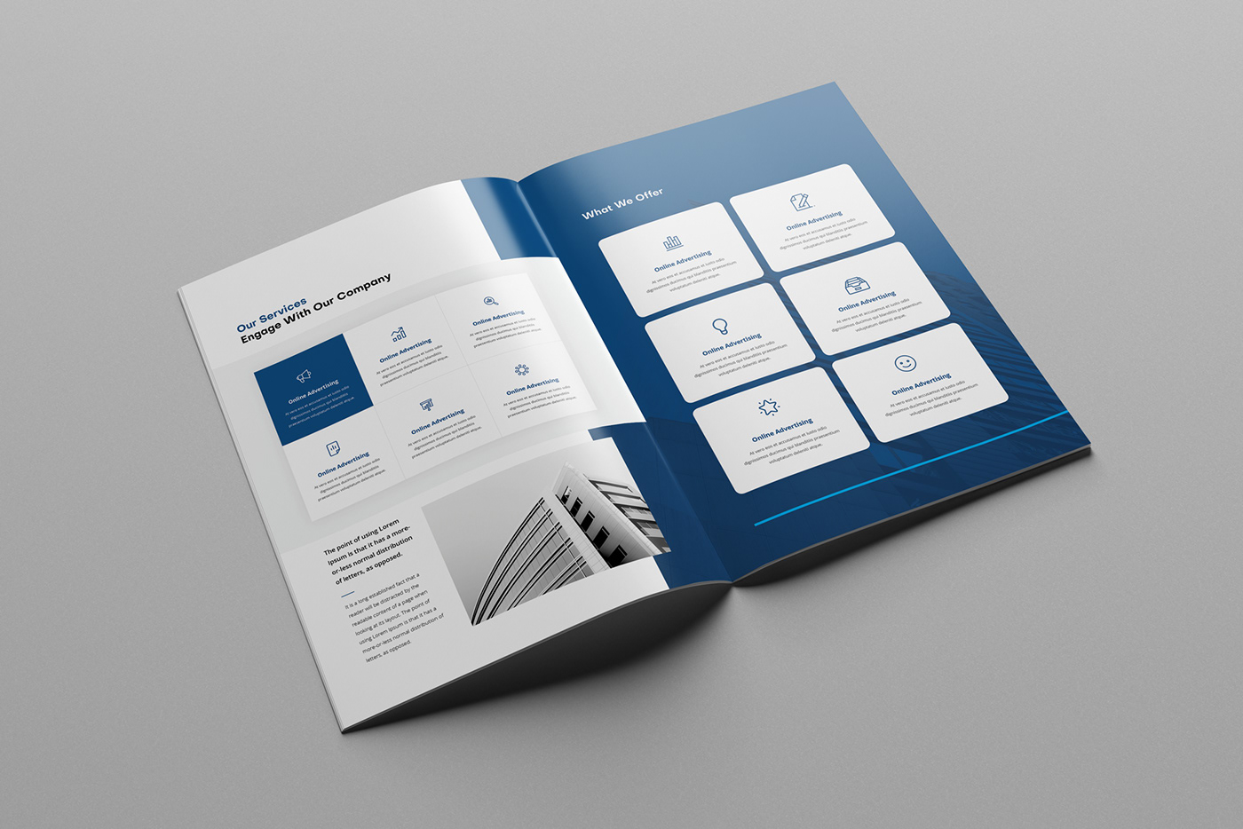 a4 abstract brochure business company corporate envato infographic letter trend