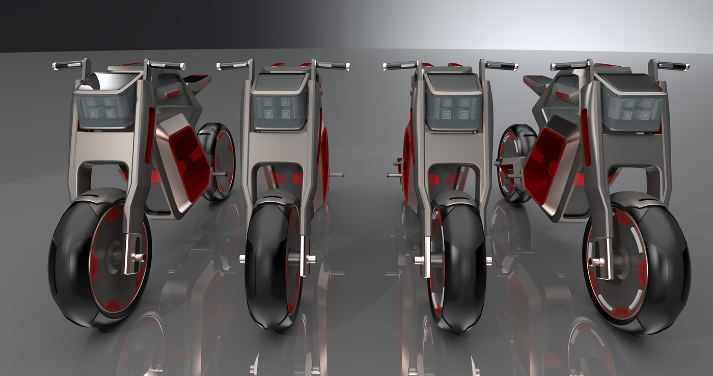 motorbike E-Bike design future concept model cad