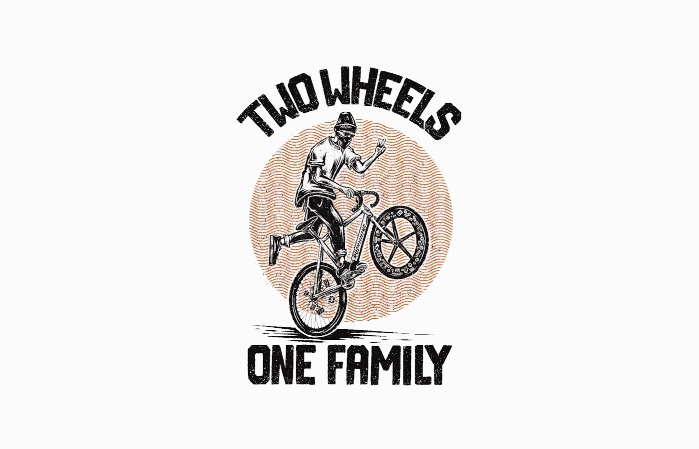 Bike Cycling extreme fixed gear ILLUSTRATION  personal t-shirt Urban dtg Merch