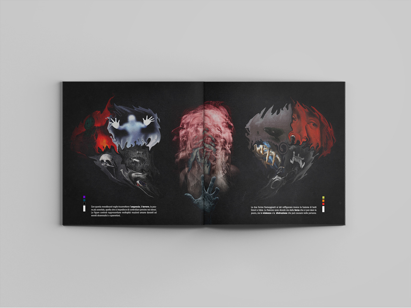 fear brand manual horror book magazine skull ILLUSTRATION  paura sentimento feeling sentiment