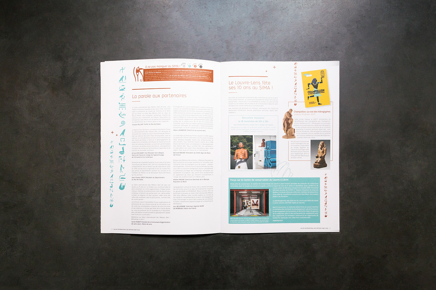 brochure craft Layout artisanat graphic design  graphisme handicraft metiers d'art mise en page programme