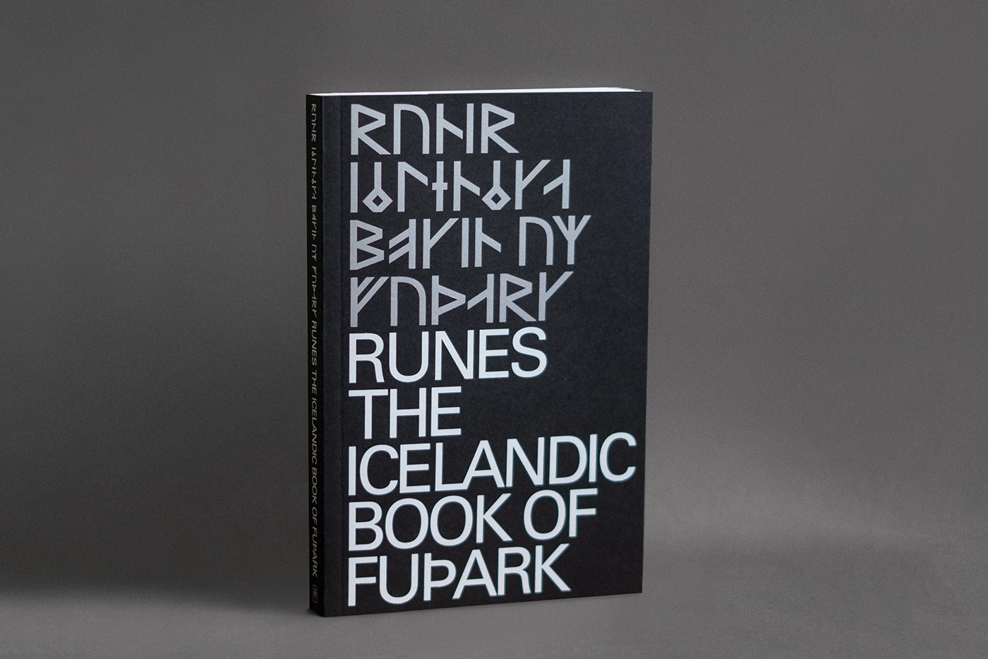 runes typography   book cover editorial type poster iceland