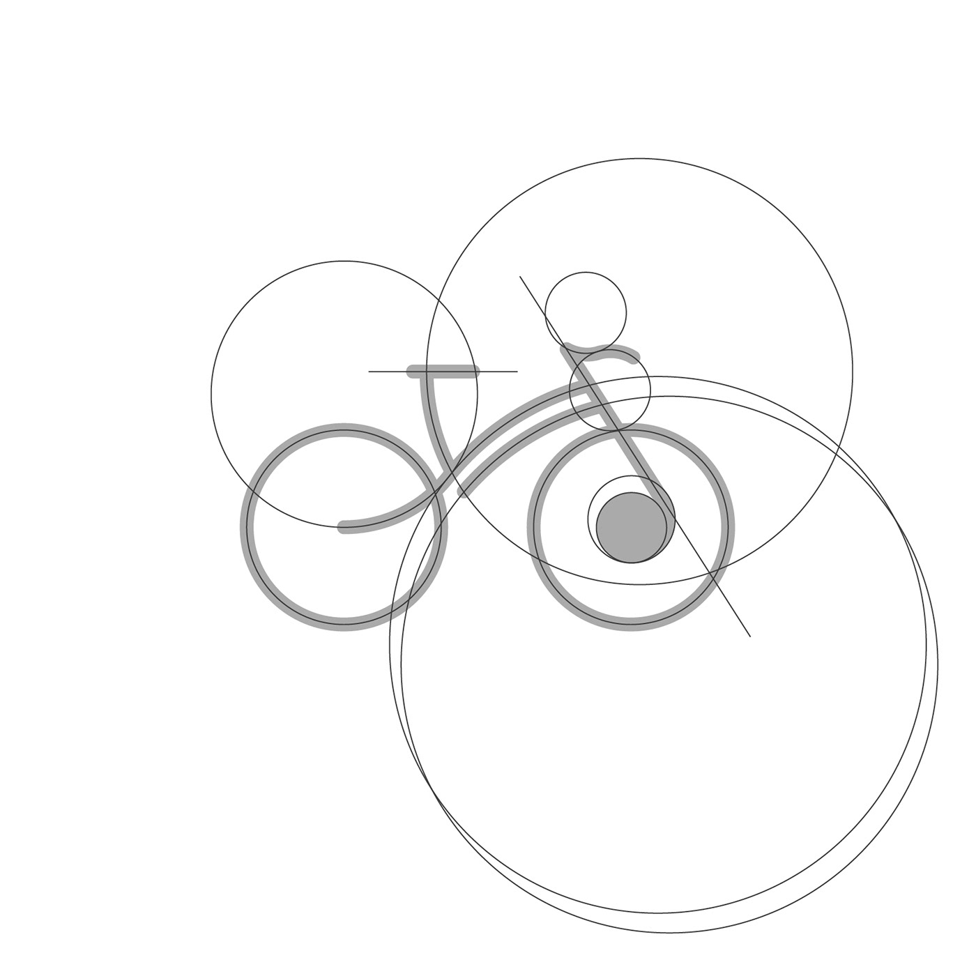logo Bicycle music graphic