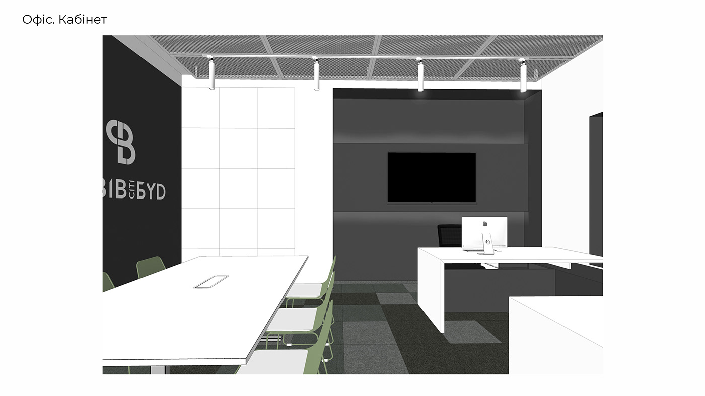 Office Design Office interior design  SketchUP commercial design Interior Minimalism office furniture