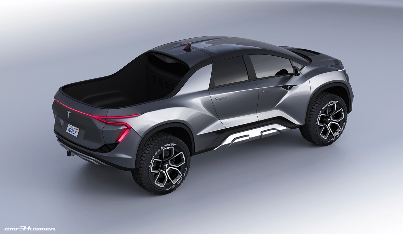 Automotive Design: Tesla Pickup Concept