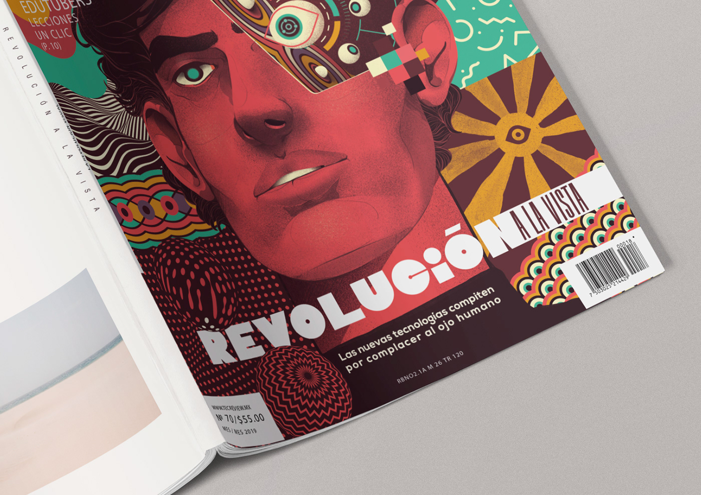 magazine ILLUSTRATION  cover editorial future visual color Technology design