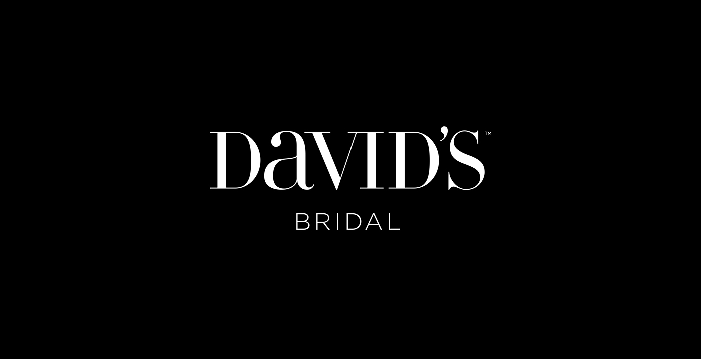 Davids Bridal Logo Design logos wedding logo great logo design wedding rebrand logo rebrand Modern Logo bridal logo company logo
