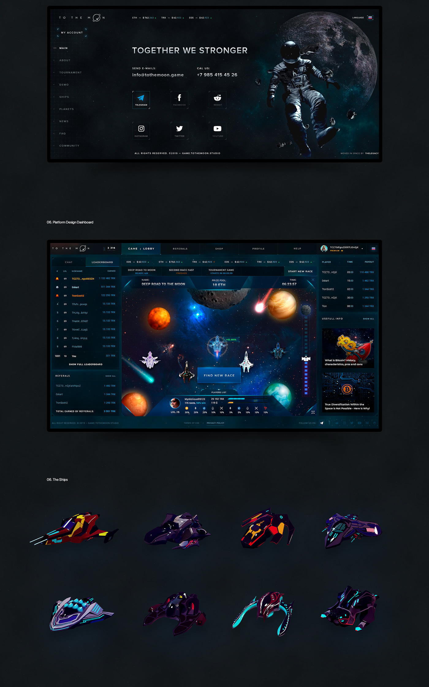 design Webdesign Website ux UI landingpage game design  Cryprocurrency Interface