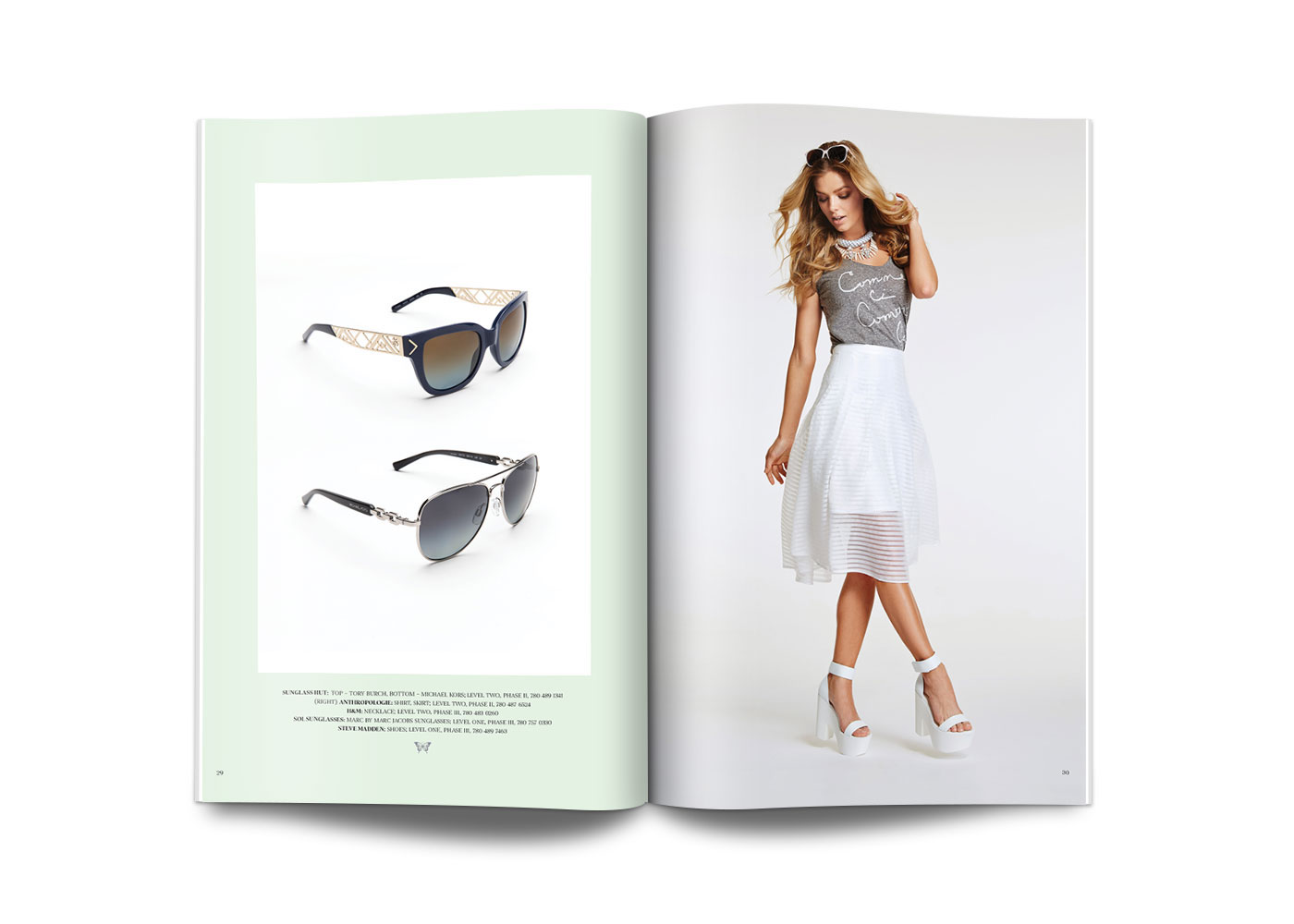 trend guide look book summer spring Layout book models clothes Jewellery mall