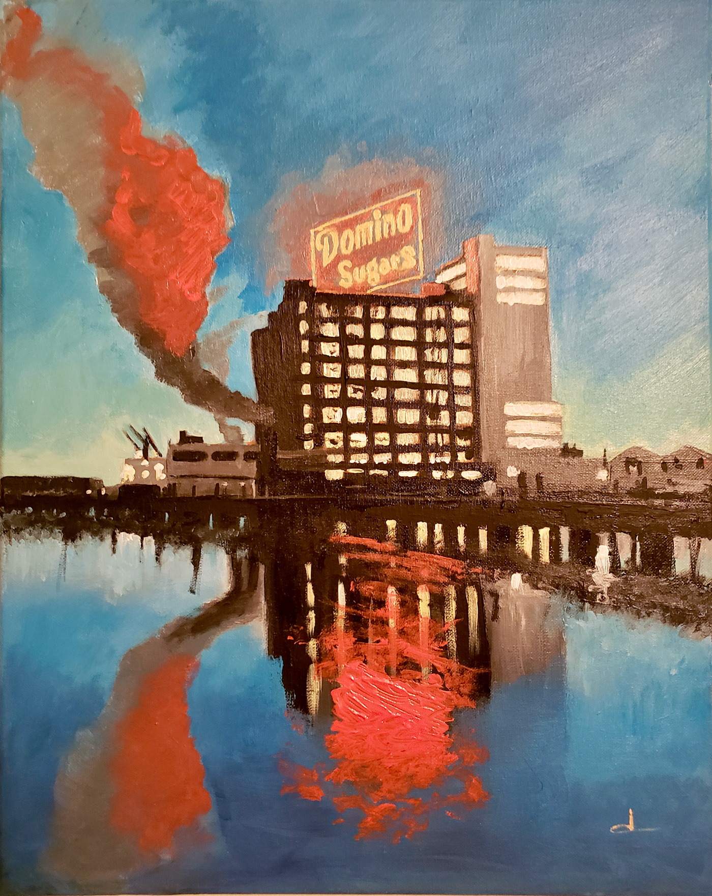 painting   Baltimore Domino Sugar Refinery