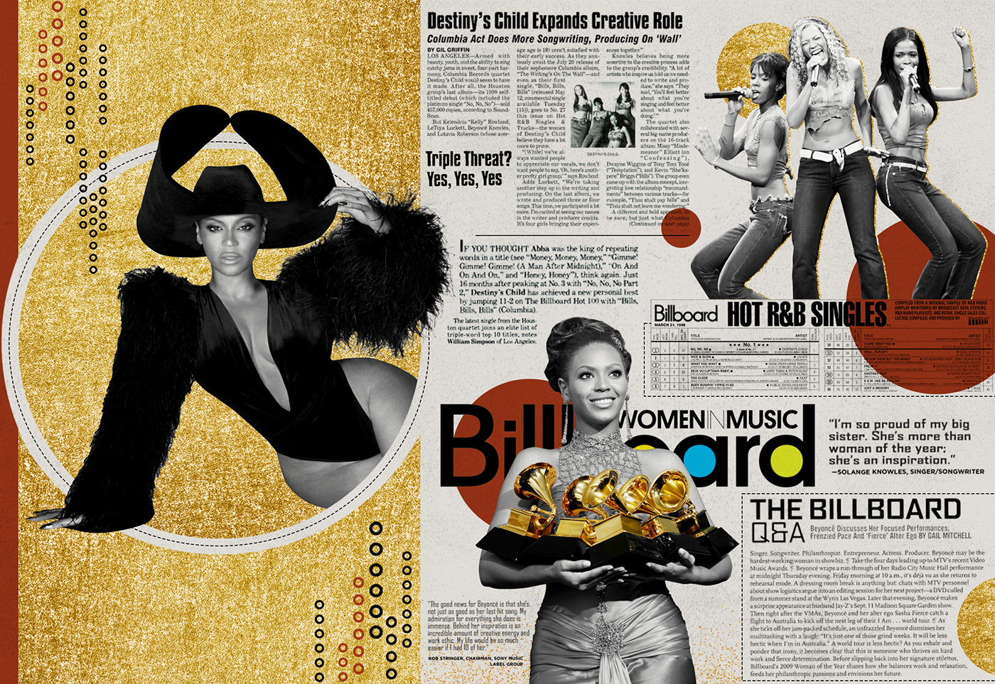 Beyonce billboard collage concept Digital Art  editorial music sogoodstudioltd visual