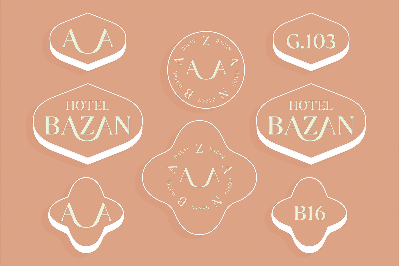 Dalat logo Travel brand identity visual identity hotel design vietnam