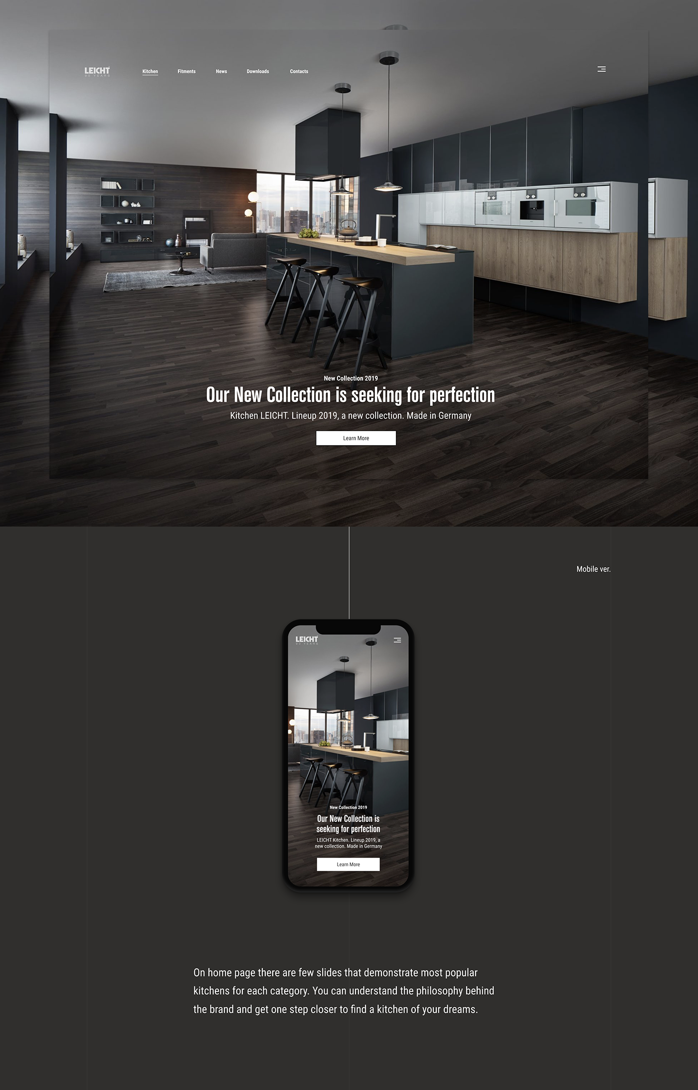 UI ux mobile leicht redesign branding  creative designer design Webdesign