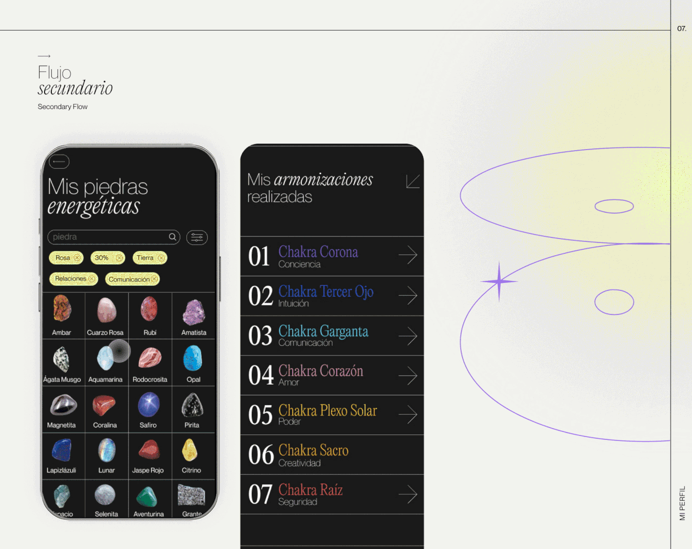 UI/UX ui design user interface Mobile app UX design Figma Astrology gemstone fadu uba Gabriele