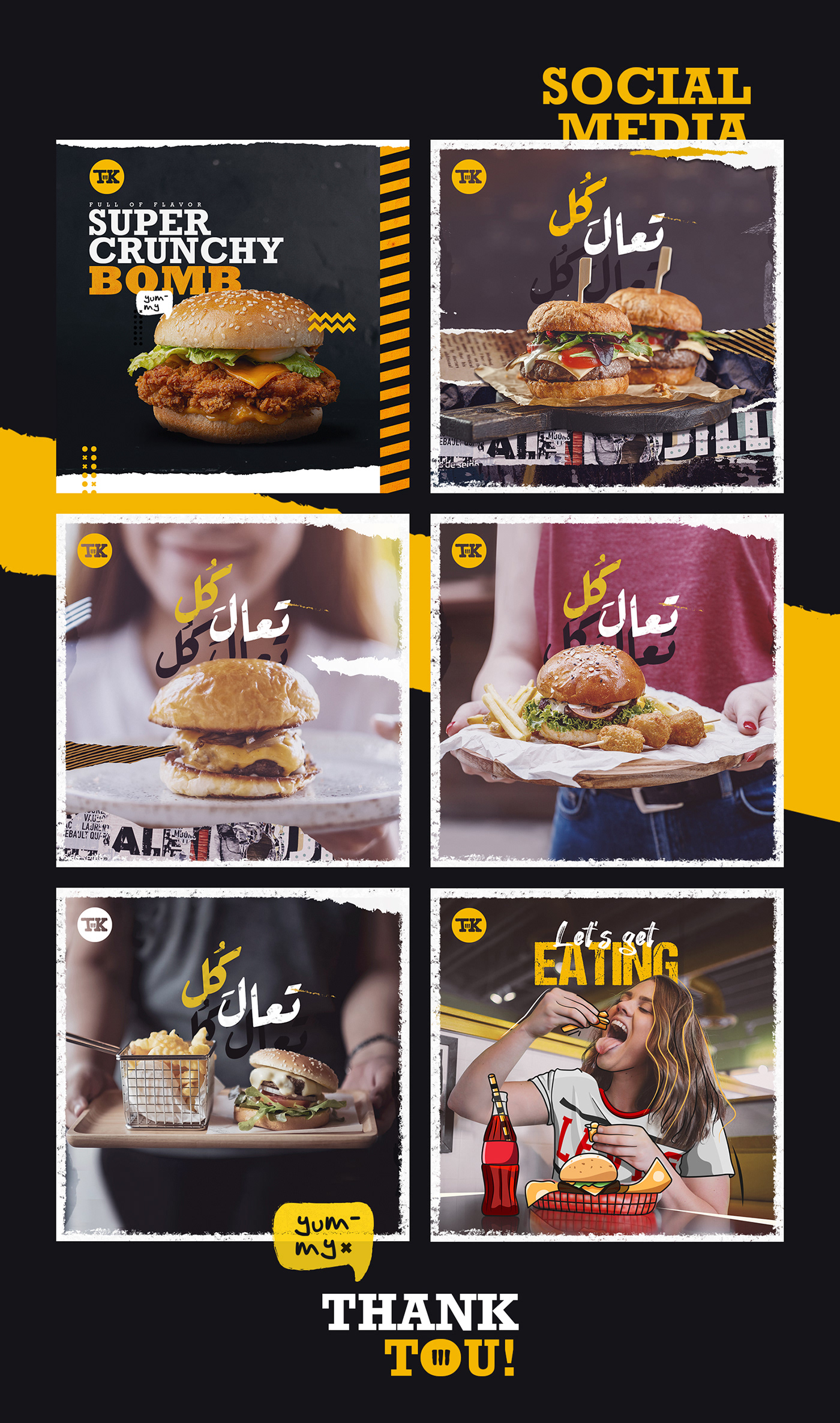 menu restaurant Food  burger Fast food beverage Social media post menu design Advertising  cafe