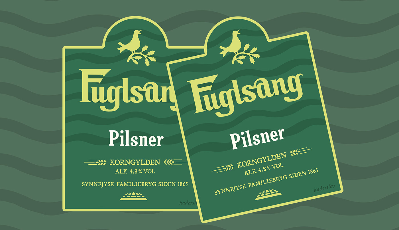 beer beer label Packaging emballage pilsner beer design Fuglsang Beer Packaging